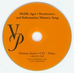 Middle Ages, Renaissance and Reformation Memory Song CD