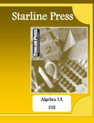 Starline Press Algebra 1A 102