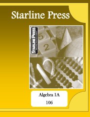 Starline Press Algebra 1A 106