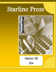 Starline Press Algebra 1B 203
