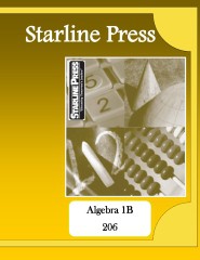 Starline Press Algebra 1B 206