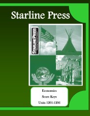 Starline Press Economics Score Keys 1201-1206