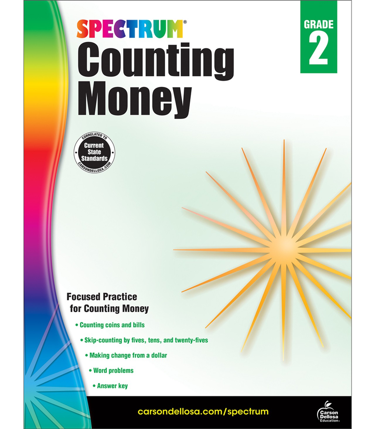 Spectrum Counting Money Workbook Grade 2 Paperback