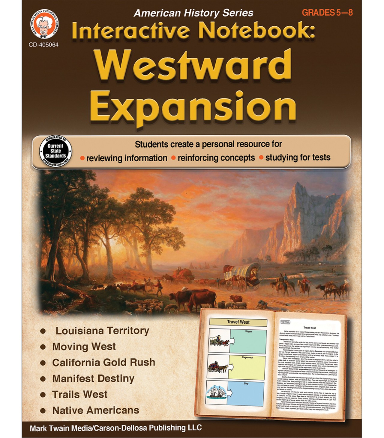 Interactive Notebook: Westward Expansion Resource Book Grade 5-8 Paperback