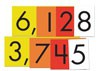 4-Value Whole Numbers Place Value Cards Set