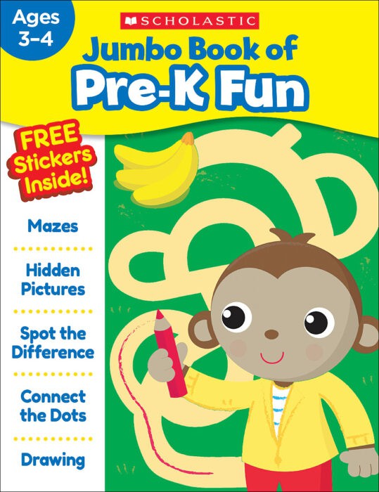 Scholastic Jumbo Book of Pre-K Fun Workbook