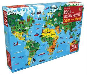 Usborne Cities of the World - Book & Jigsaw Puzzle (300 pcs)