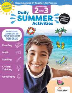 Daily Summer Activities, Between 2nd Grade & 3rd Grade Activity Book  Evan-Moor