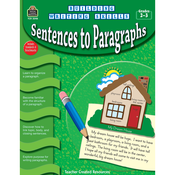 Building Writing Skills: Sentences to Paragraphs-Teacher Created Resources