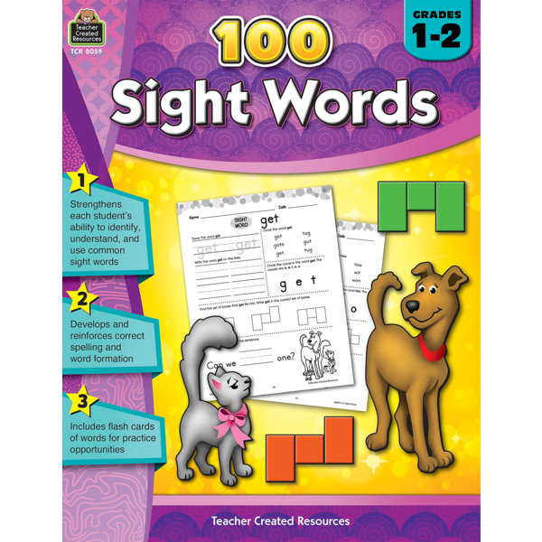 100 Sight Words Grades 1-2-Teacher Created Resources
