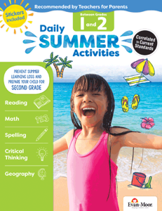 Daily Summer Activities, Between 1st Grade and 2nd Grade Activity Book  Evan-Moor