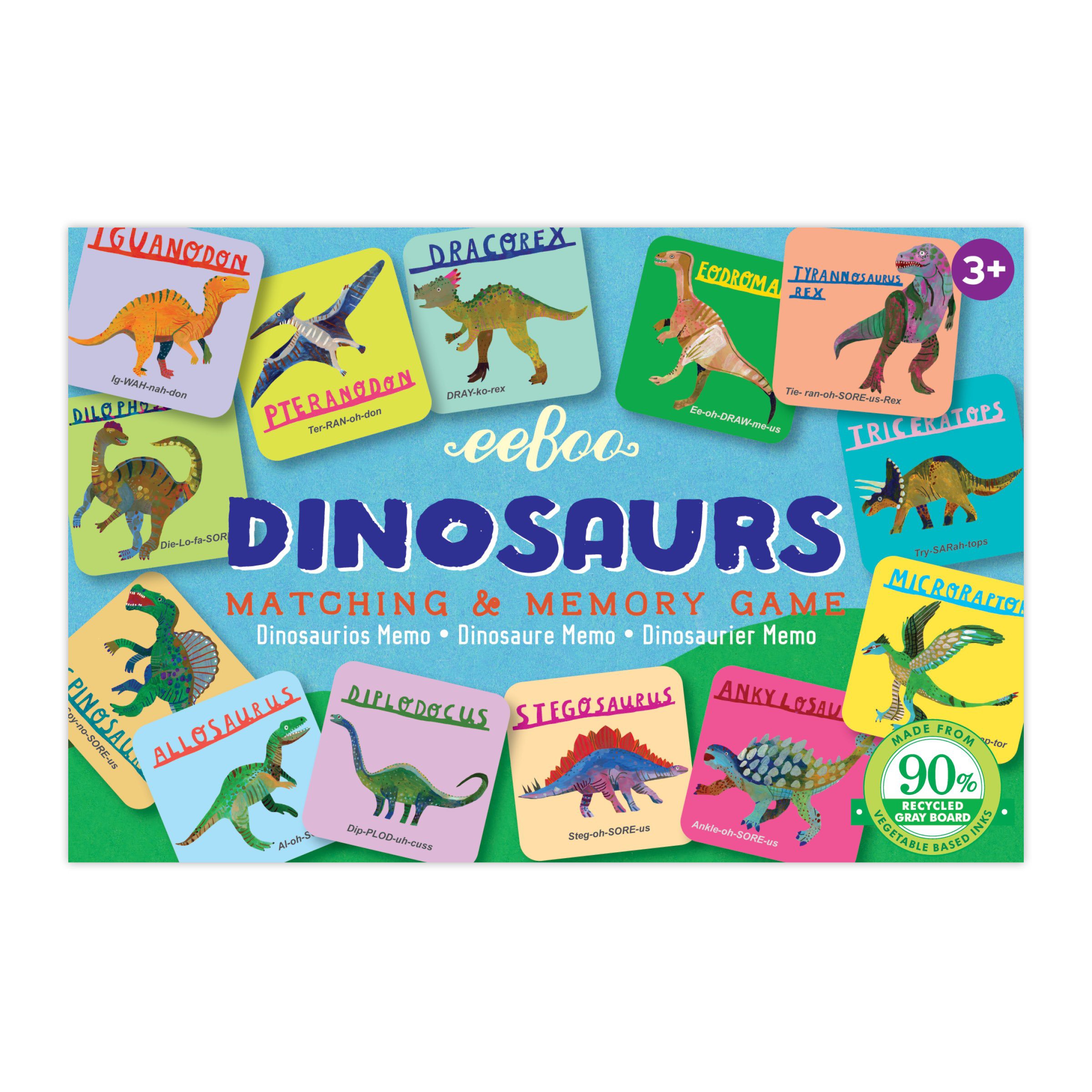 eeBoo Dinosaurs Memory & Matching Game