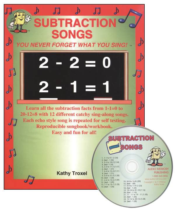Audio Memory Subtraction Songs CD Kit