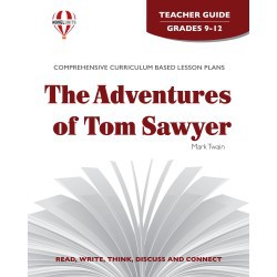 Novel Units Adventures of Tom Sawyer Teacher Guide Grades 9-12