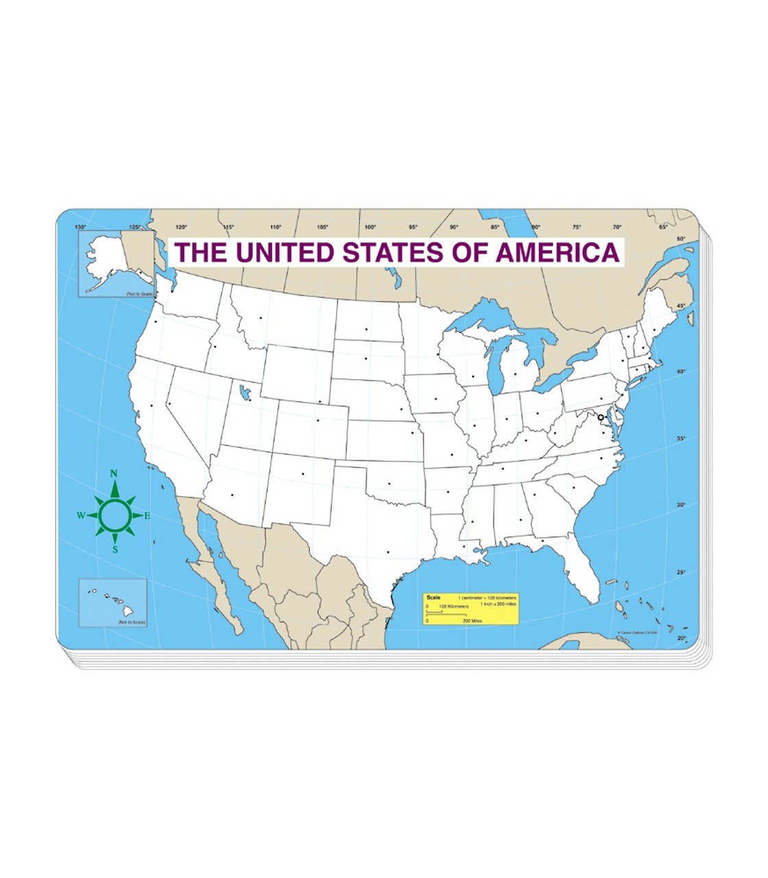 Jumbo US MAP - Blank 