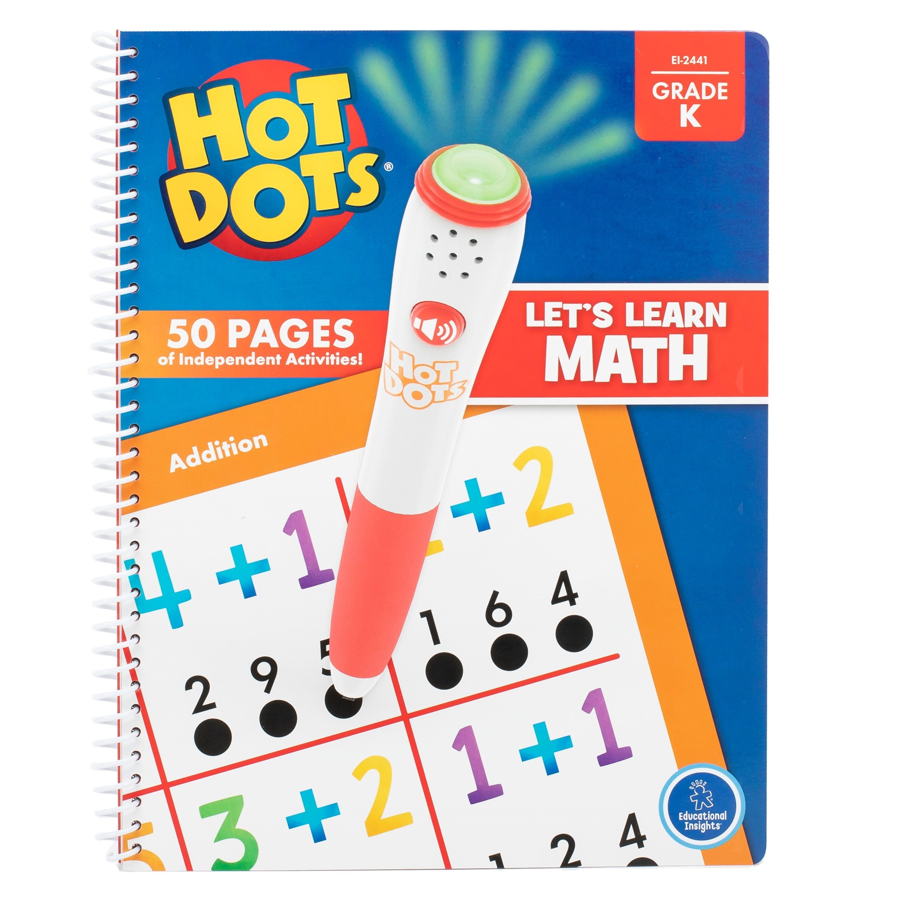 Hot Dots® Let's Learn Kindergarten Math