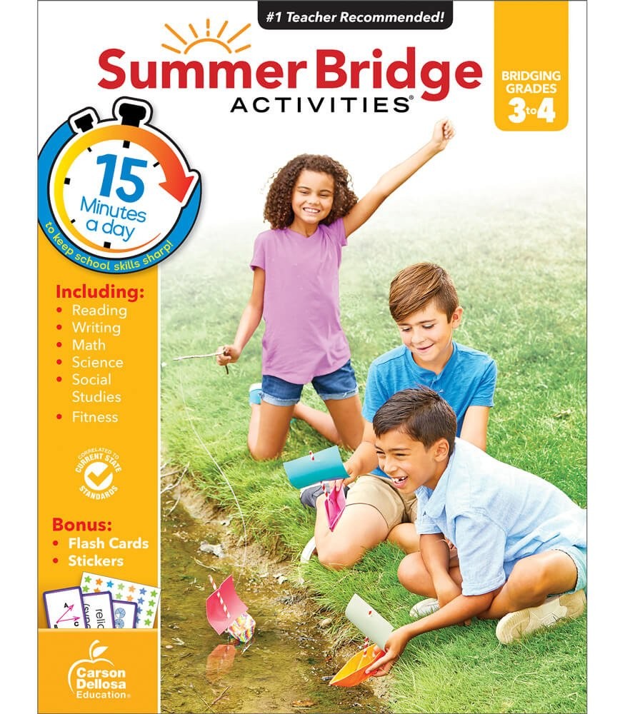Summer Bridge Activities® Workbook Grade 3-4 Paperback