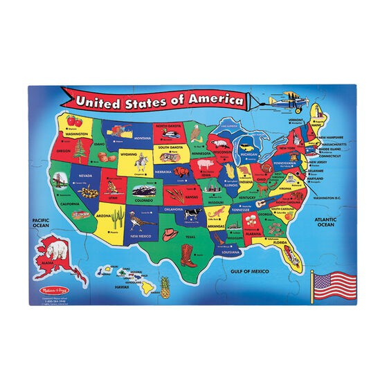 U.S.A. (United States) Map Floor Puzzle