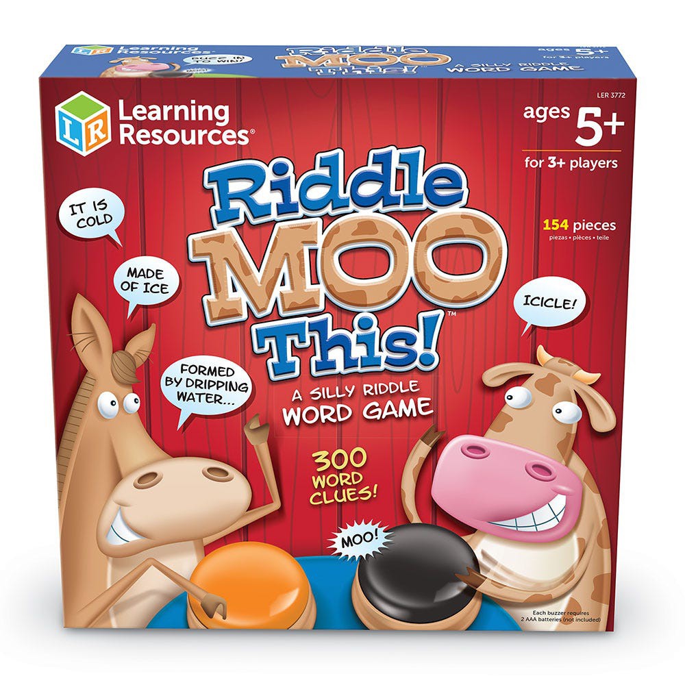 Riddle Moo This™ A Silly Riddle Word Game - Learning Resources