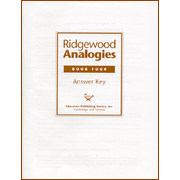 Ridgewood Analogies Book 4 Teacher's Guide