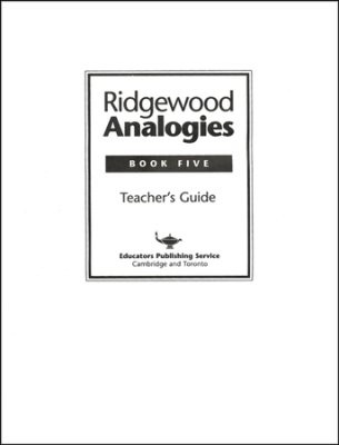 Ridgewood Analogies Book 5 Teacher's Guide