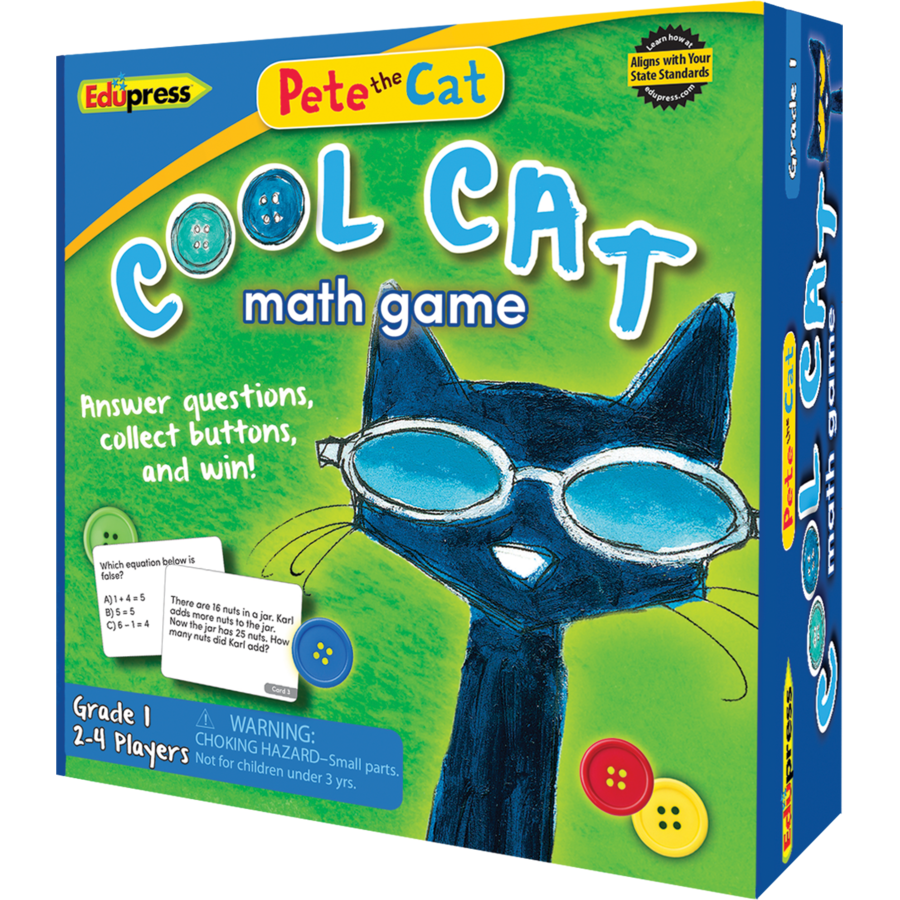 Pete the Cat Cool Cat Math Game Grade 1