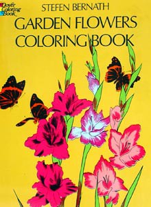 Garden Flowers Coloring Book