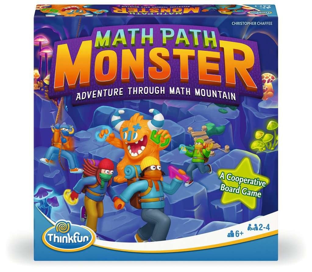 ThinkFun Math Path Monster: The Cooperative Board Game using Math and Fun to Win!