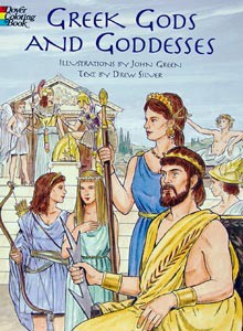 Greek Gods & Godesses Coloring Book