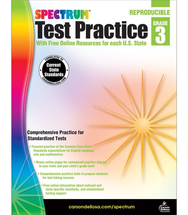 Spectrum Test Practice Workbook Grade 3