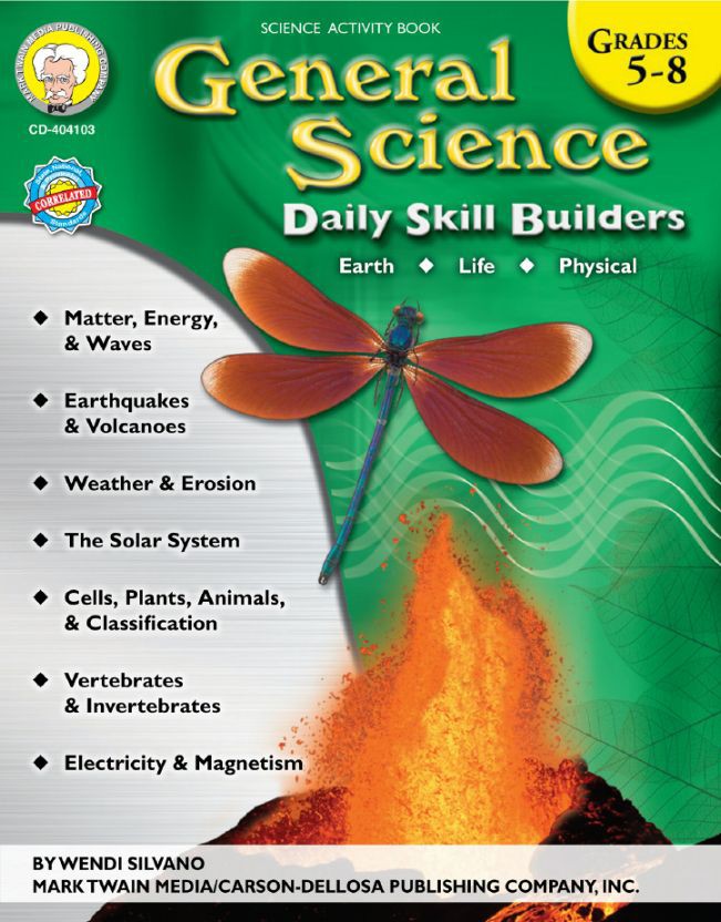 Daily Skill Builders: General Science Resource Book Grade 5-8 