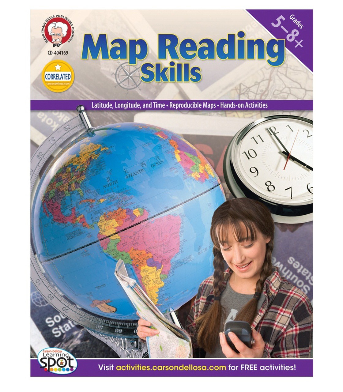 Map Reading Skills Resource Book Grade 5-8 