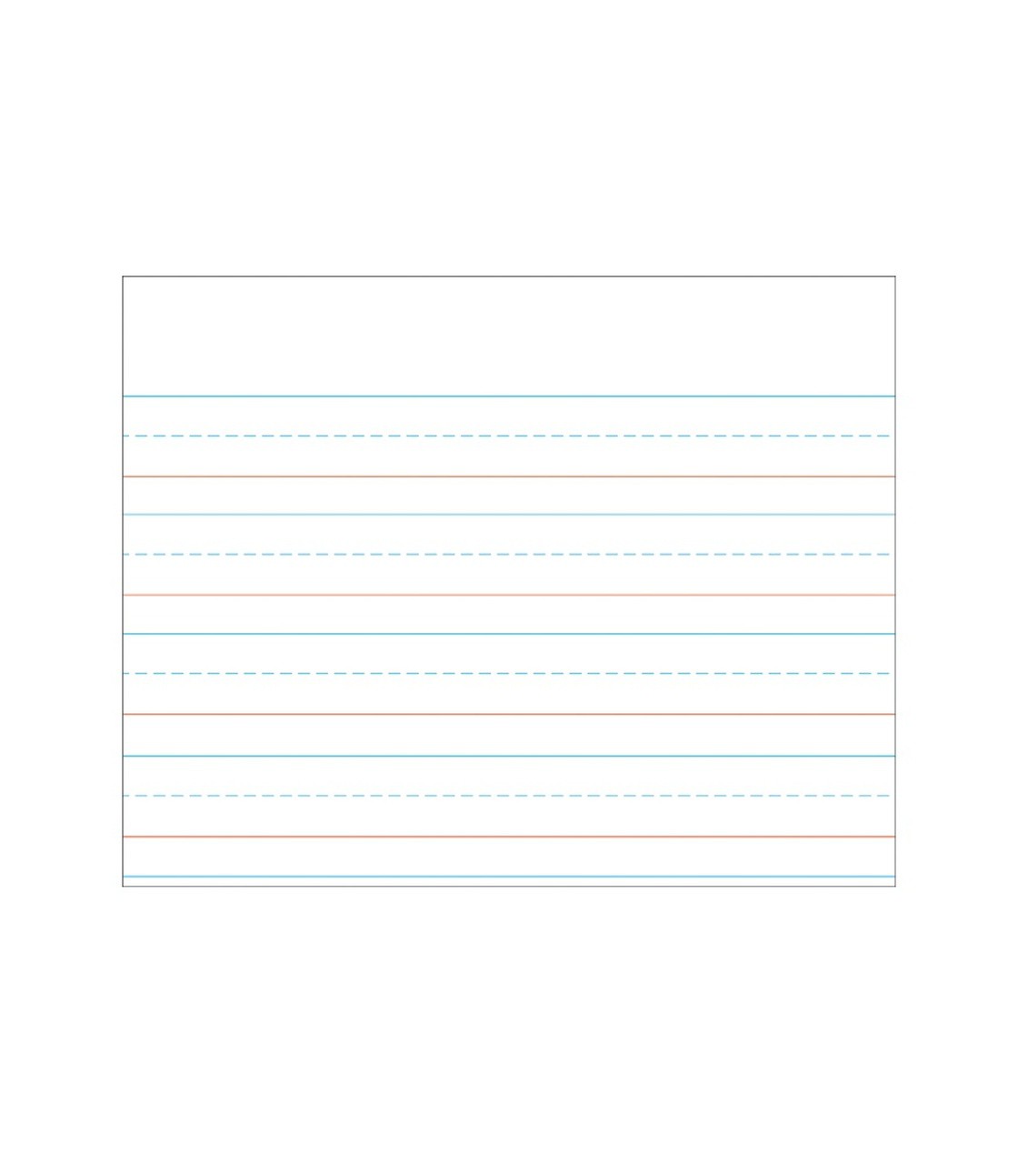 Writing Paper Chart Laminated