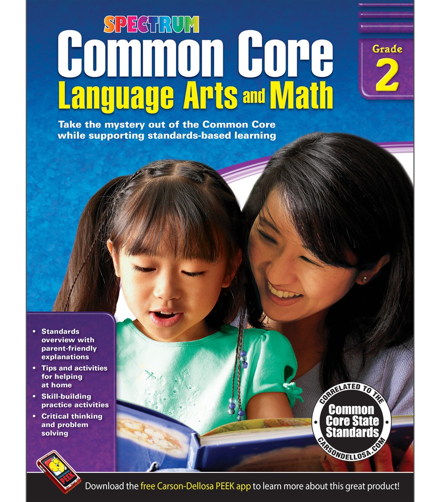 Spectrum Common Core Language Arts and Math Resource Book Grade 2