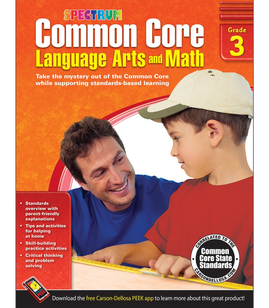 Spectrum Common Core Language Arts and Math Resource Book Grade 3