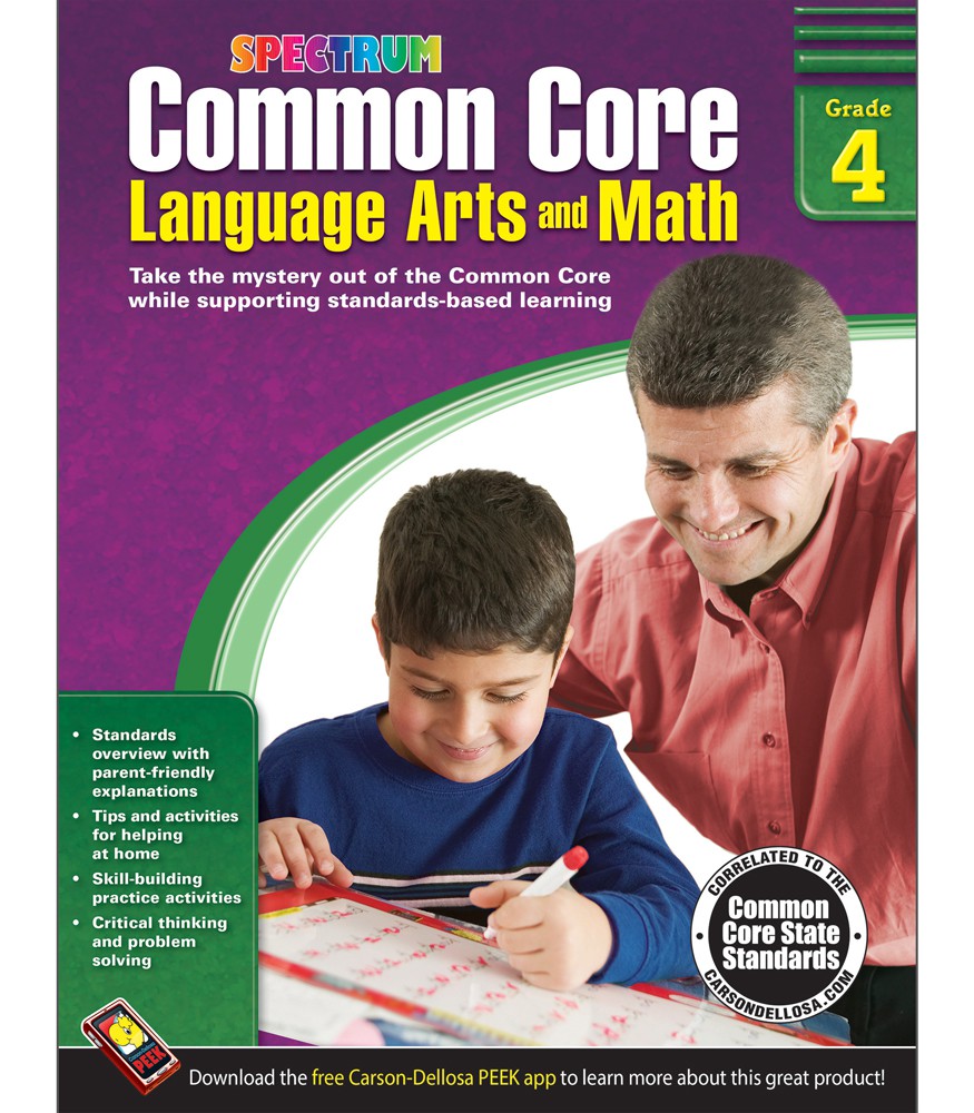 Spectrum Common Core Language Arts and Math Resource Book Grade 4