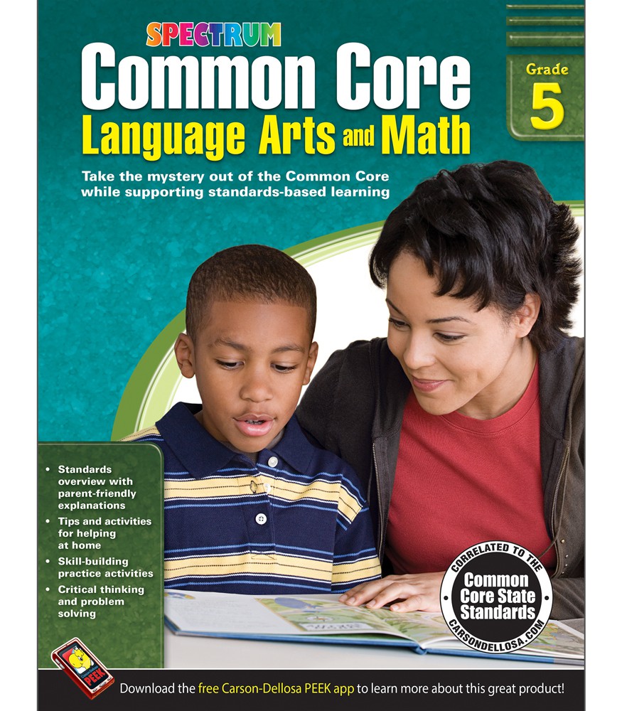 Spectrum Common Core Language Arts and Math Resource Book Grade 5