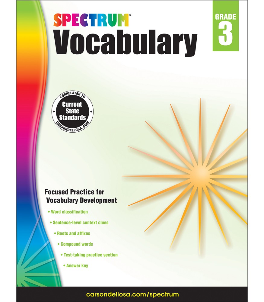 Spectrum Vocabulary Grade 3