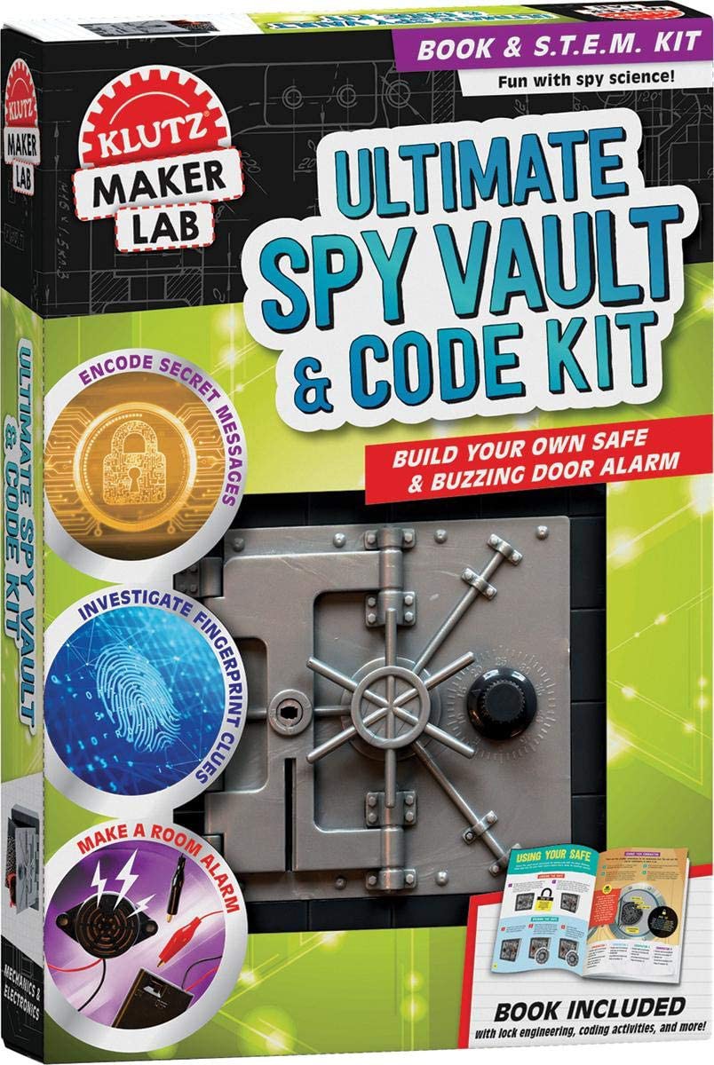  Ultimate Spy Vault & Code Kit: Maker Lab STEM Kit - Klutz