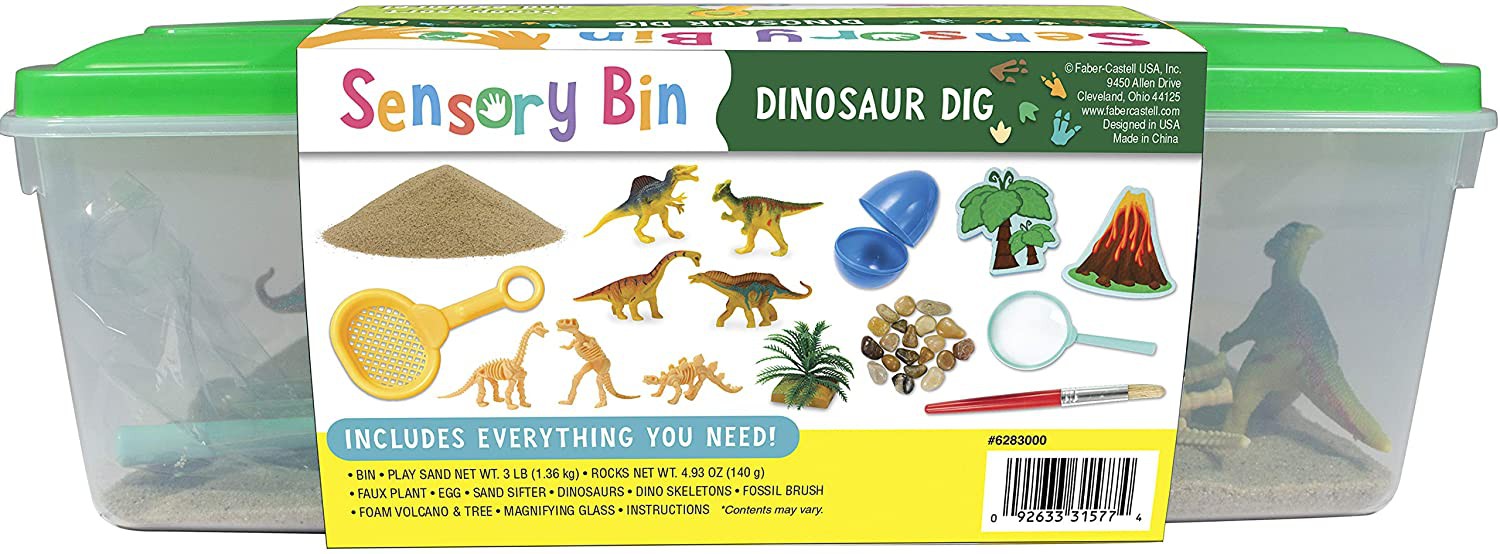 Sensory Bin: Dinosaur Dig 