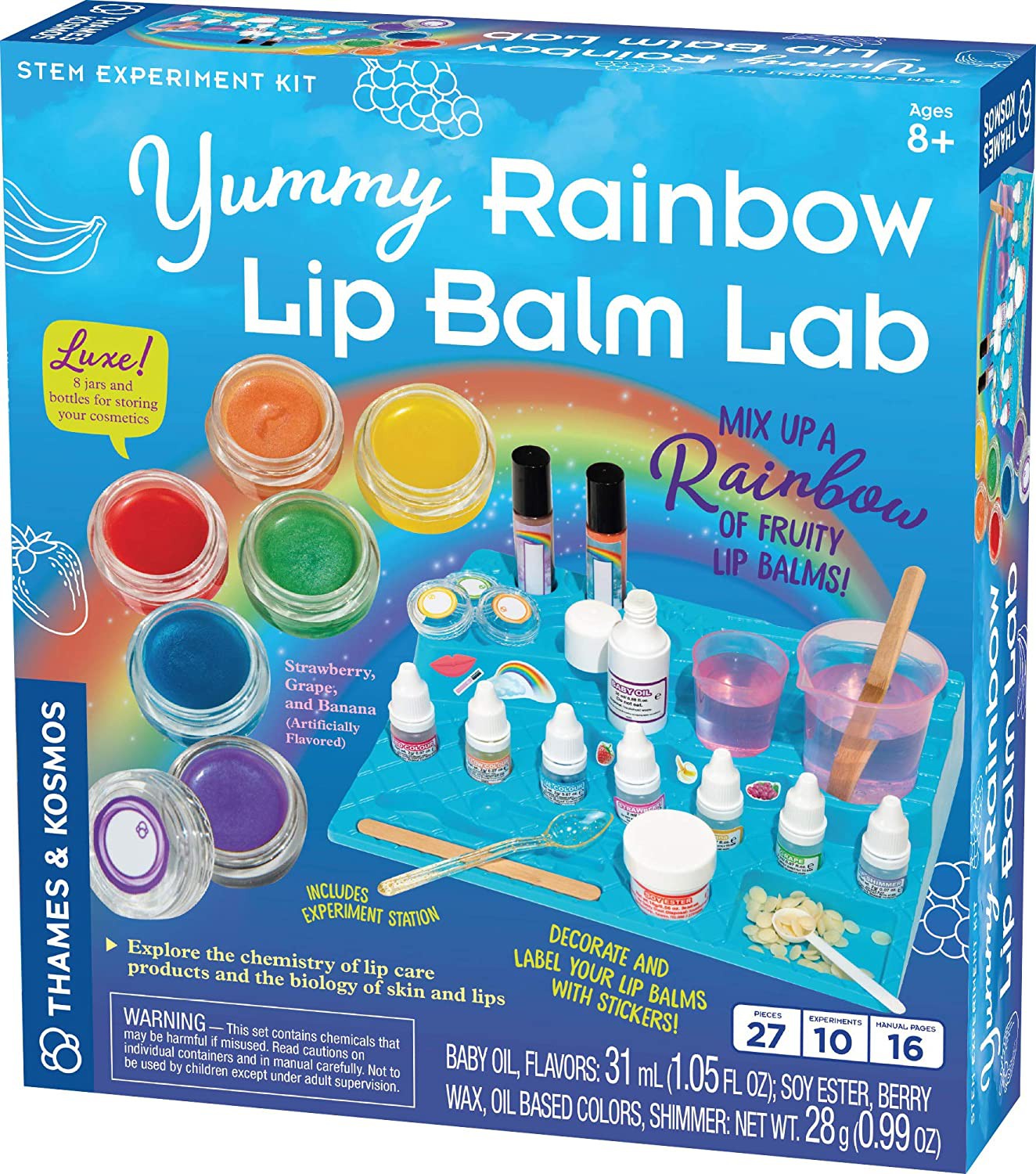 Yummy Rainbow Lip Balm Lab STEM Kit -Thames and Kosmos
