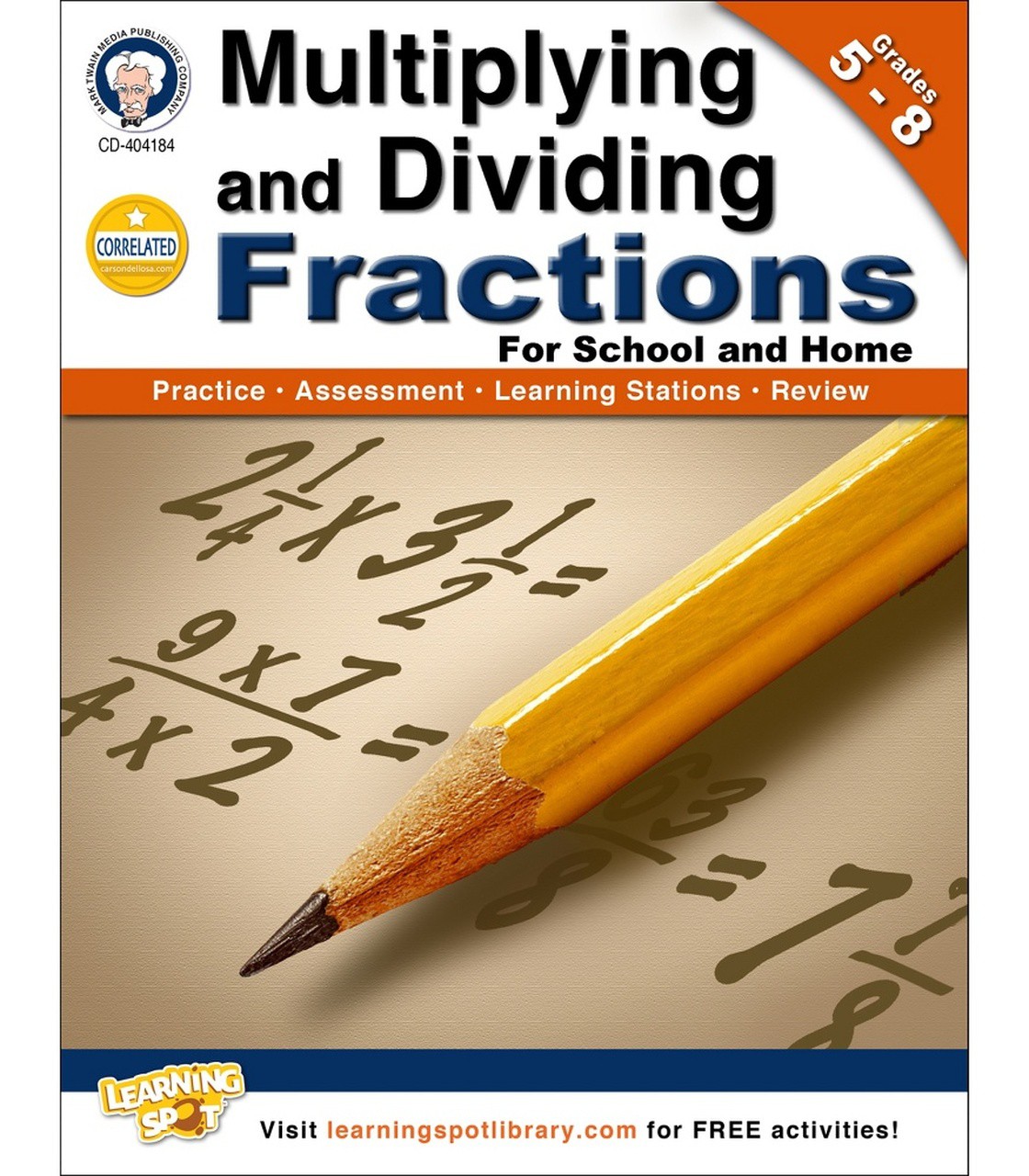 Multiplying and Dividing Fractions Workbook