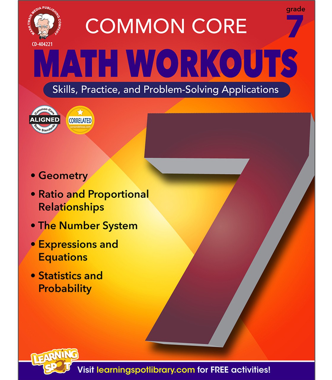 Common Core Math Workouts Resource Book Grade 7 