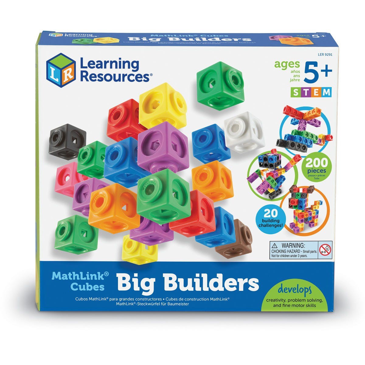 MathLink® Cubes Big Builders Learning Resources