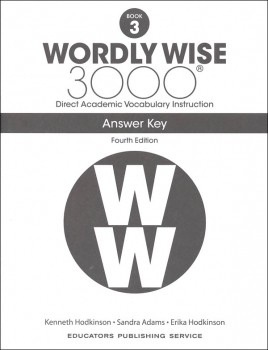 Wordly Wise 3000 Book 3 Key (4th Edition)