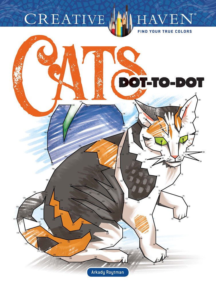 Creative Haven Cats Dot-to-Dot Coloring Book