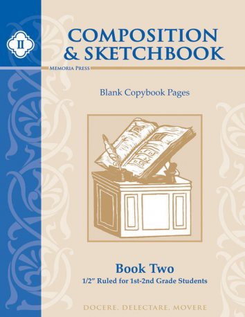 Composition & Sketchbook II: 1/2″ Ruled for 1st-2nd Grade Students