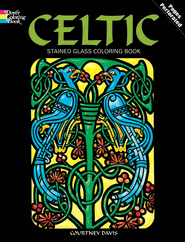 Celtic Stained Glass Coloring Book