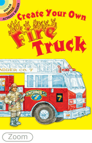 Create Your Own Firetruck Little Activity Sticker Book