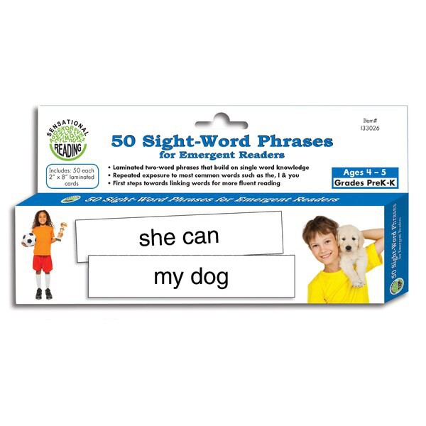 50 Sight-Word Phrases for Emergent Readers - Ages 4-5 - Primary Concepts